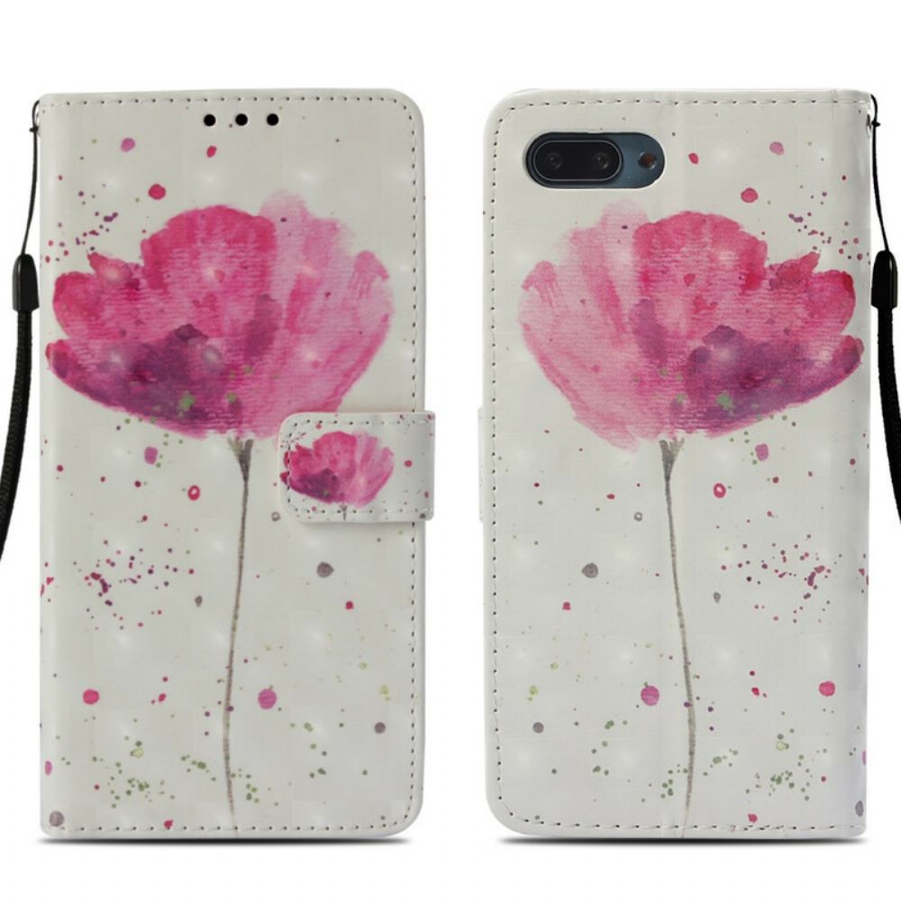 Hoesje Folio-hoesje voor Honor 10 Aquarel Halster