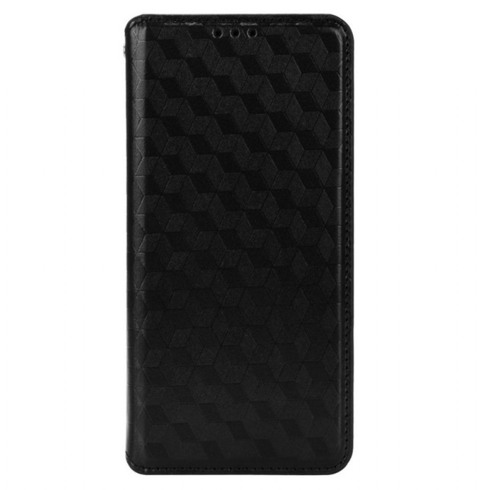 Bescherming Hoesje voor OnePlus Nord N100 Folio-hoesje 3d Diamanten Leereffect