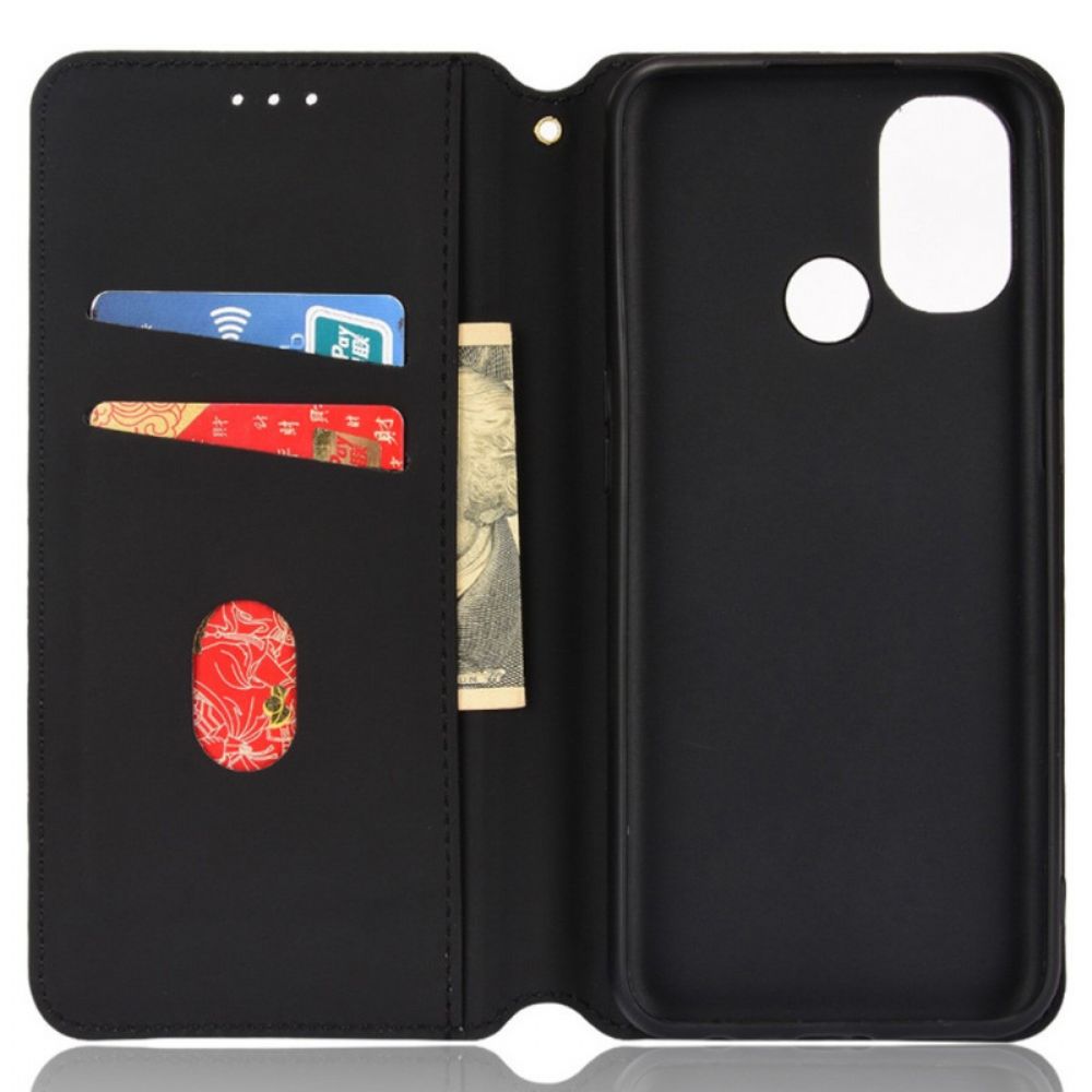 Bescherming Hoesje voor OnePlus Nord N100 Folio-hoesje 3d Diamanten Leereffect