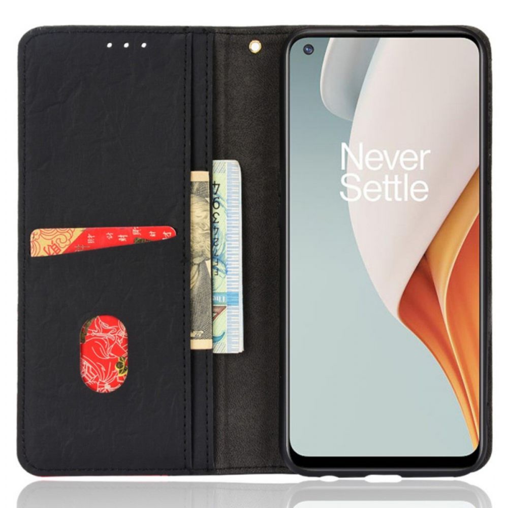 Bescherming Hoesje voor OnePlus Nord N100 Folio-hoesje Gekleurde Driehoek