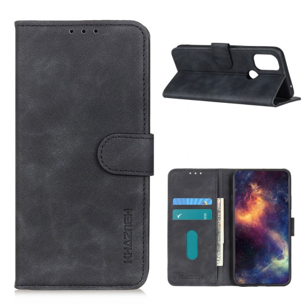 Flip Case voor OnePlus Nord N100 Vintage Leereffect Khazneh