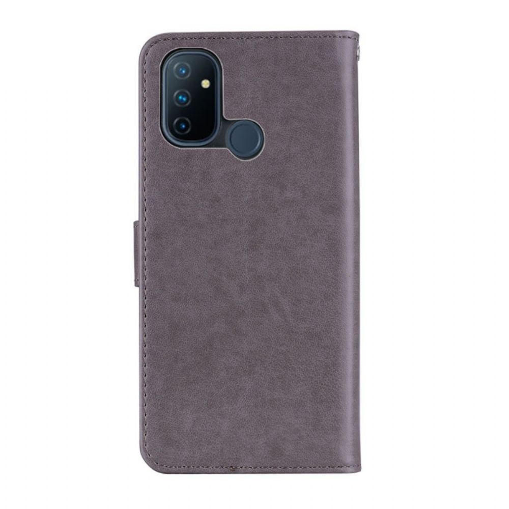 Folio-hoesje voor OnePlus Nord N100 Uil Mandala En Charm