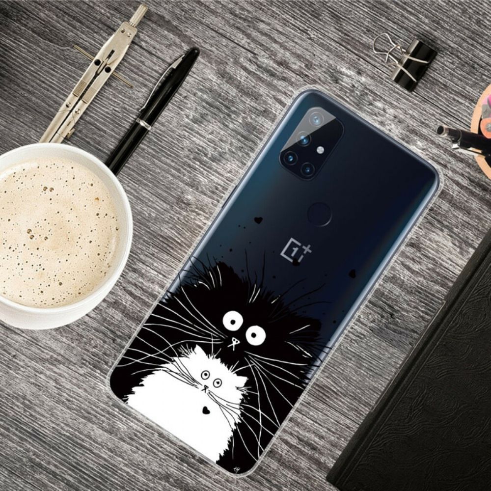 Hoesje voor OnePlus Nord N100 Kijk Naar De Katten