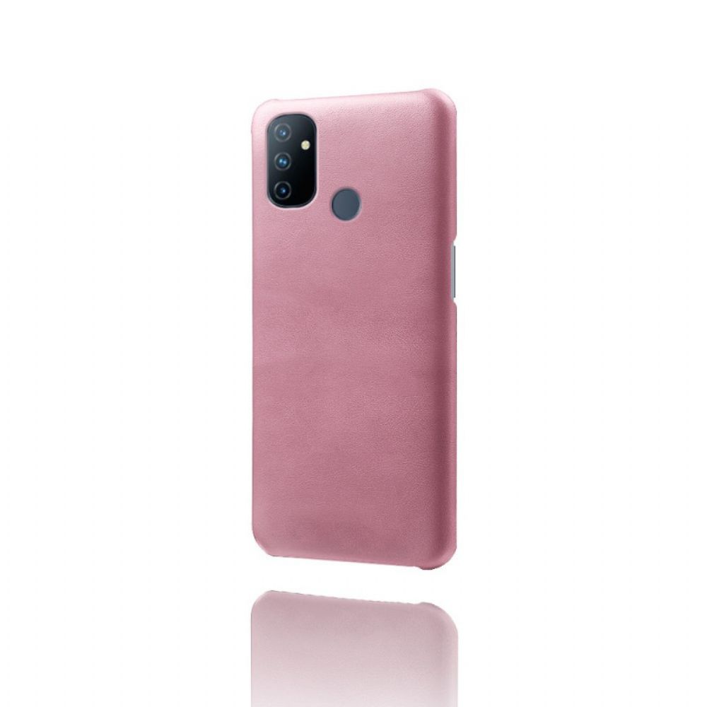 Hoesje voor OnePlus Nord N100 Ledereffect