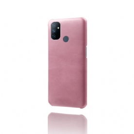 Hoesje voor OnePlus Nord N100 Ledereffect