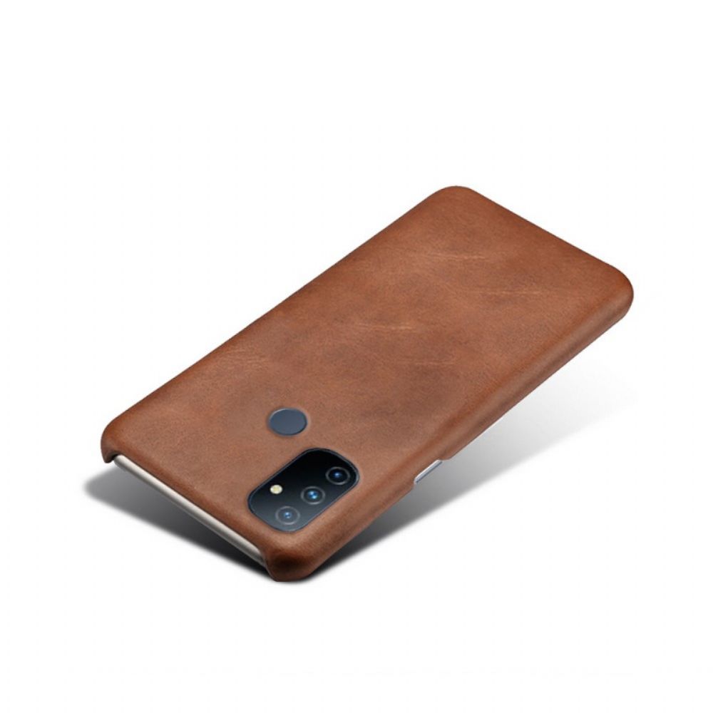 Hoesje voor OnePlus Nord N100 Ledereffect