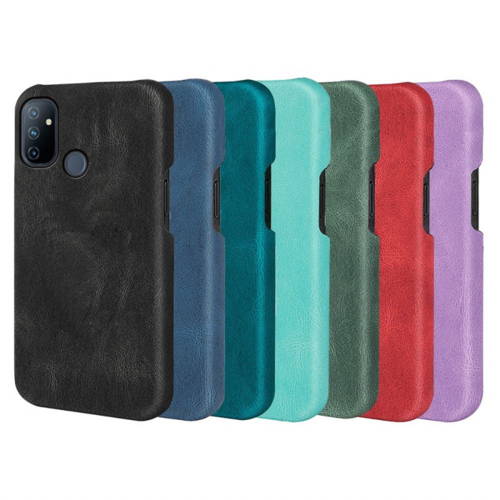 Hoesje voor OnePlus Nord N100 Nieuwe Kleuren Leereffect