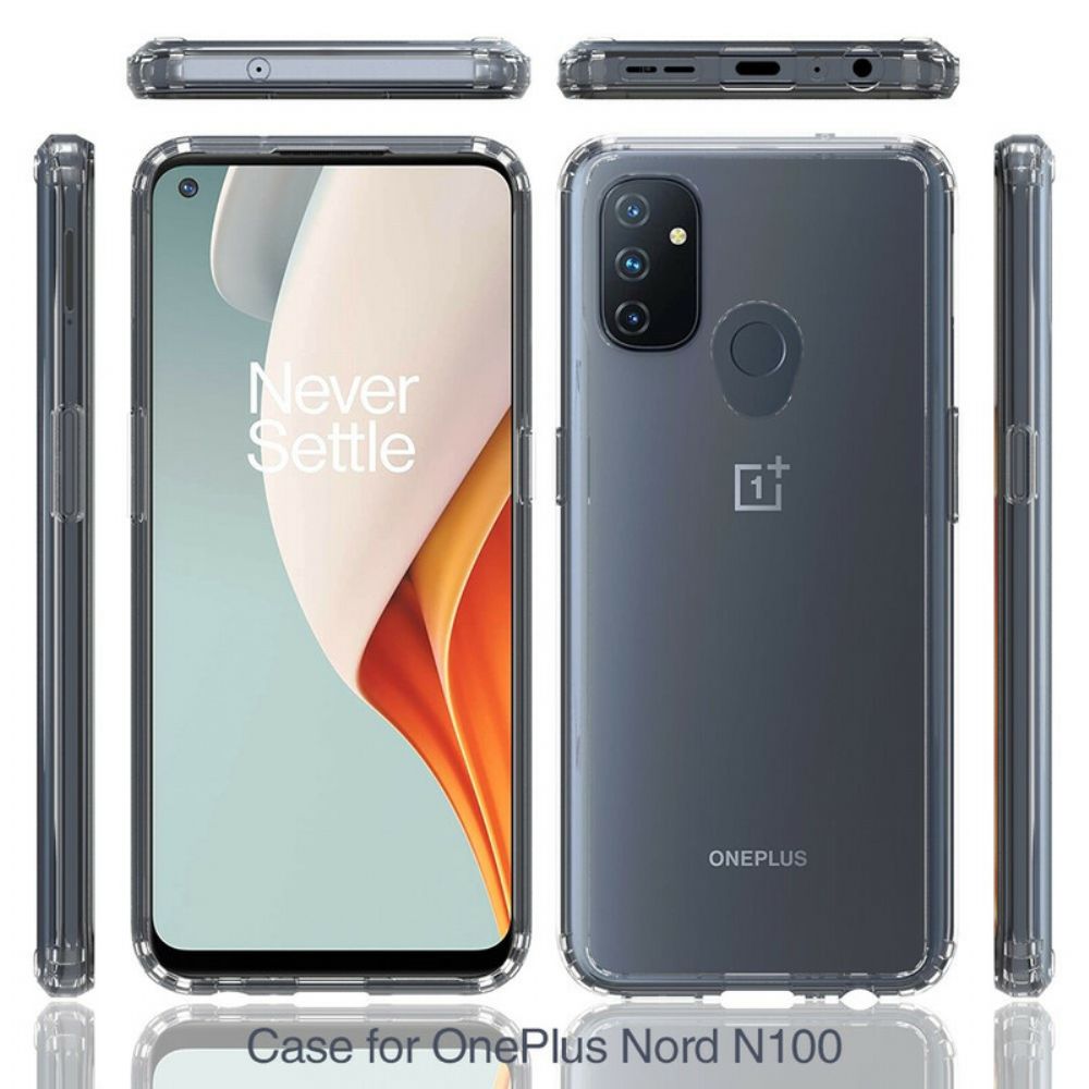 Hoesje voor OnePlus Nord N100 Transparant Hybride Ontwerp