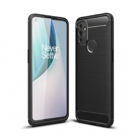 Telefoonhoesje voor OnePlus Nord N100 Geborstelde Koolstofvezel