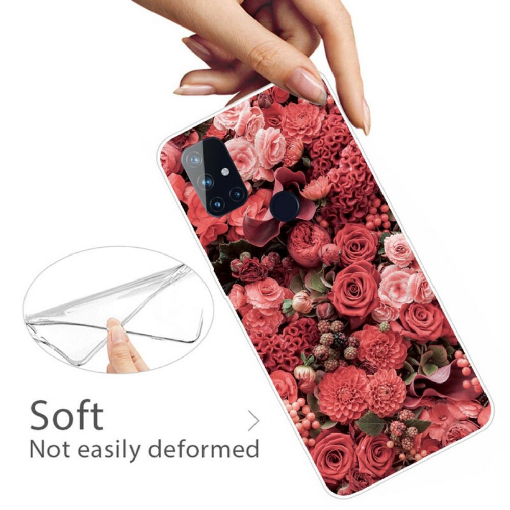 Telefoonhoesje voor OnePlus Nord N100 Intense Bloemen