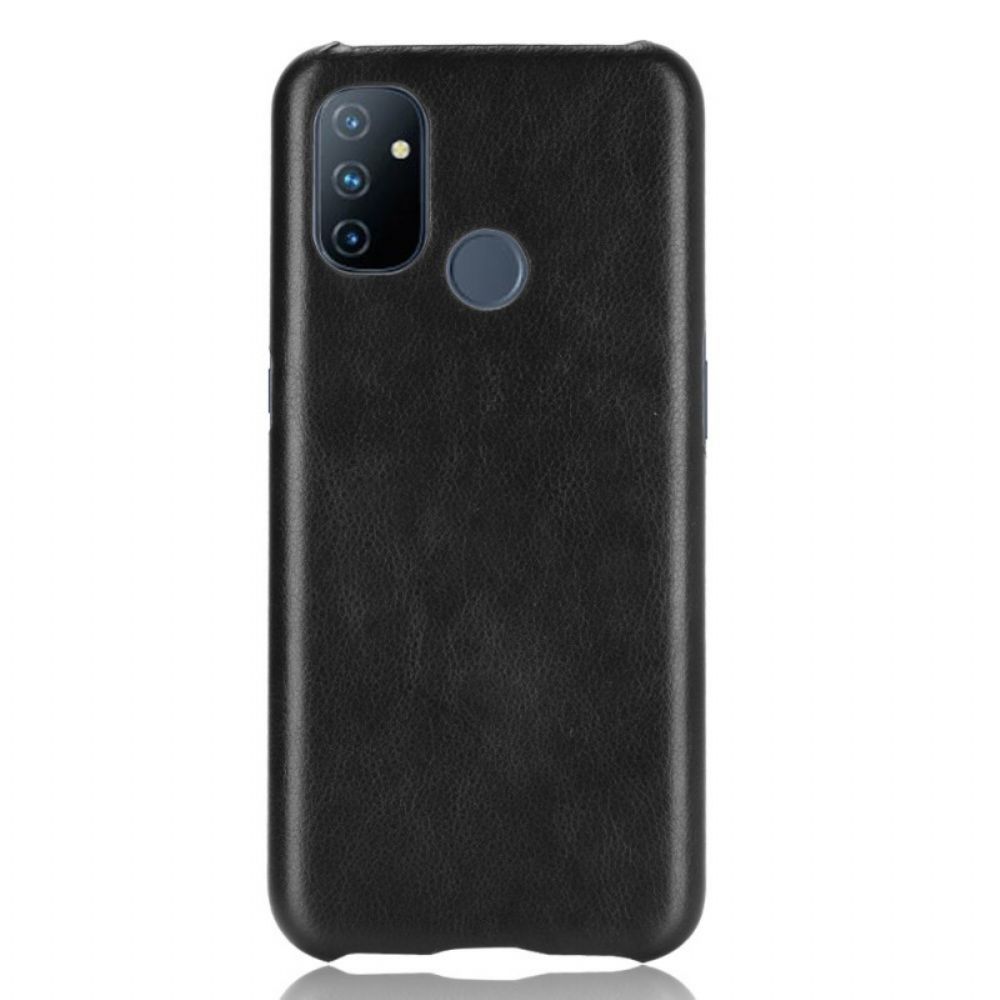 Telefoonhoesje voor OnePlus Nord N100 Prestaties Litchi Leder Effect