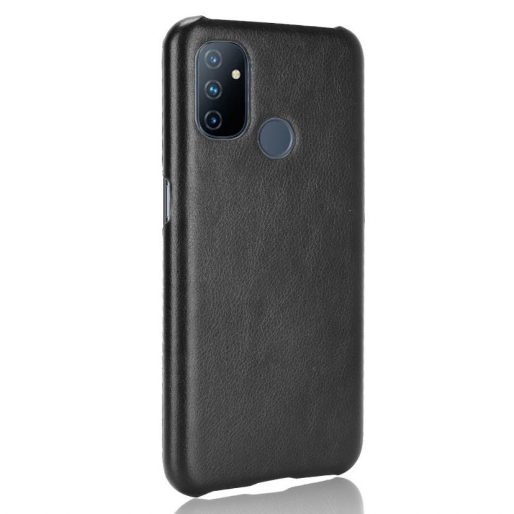 Telefoonhoesje voor OnePlus Nord N100 Prestaties Litchi Leder Effect