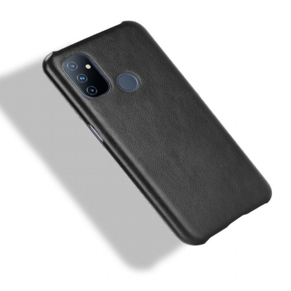 Telefoonhoesje voor OnePlus Nord N100 Prestaties Litchi Leder Effect