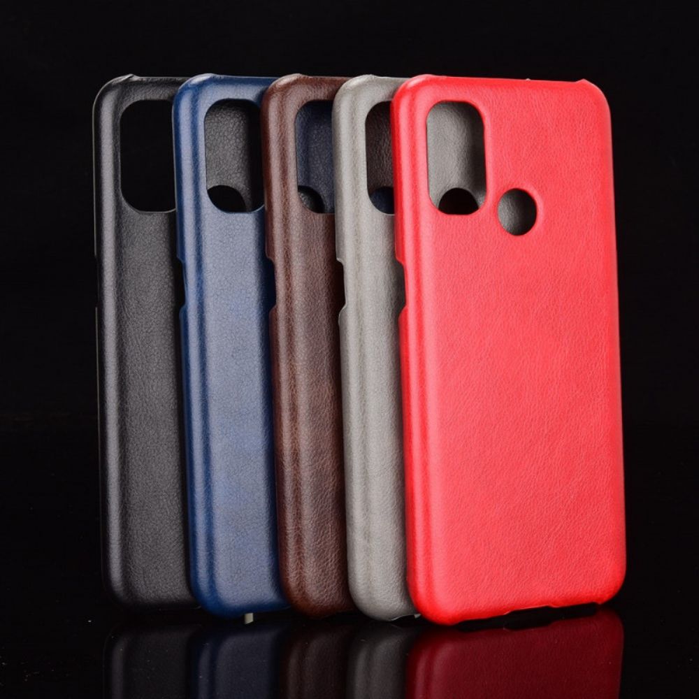 Telefoonhoesje voor OnePlus Nord N100 Prestaties Litchi Leder Effect