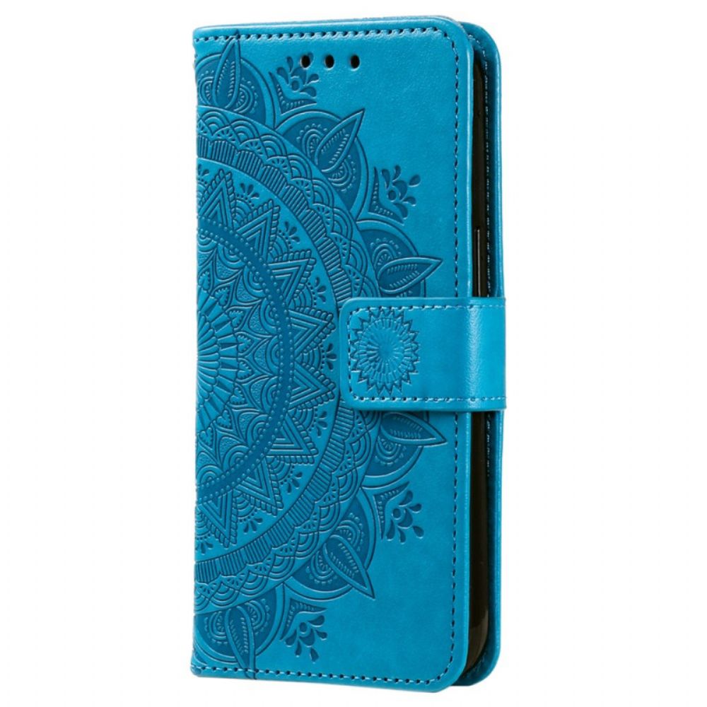 Bescherming Hoesje Xiaomi Redmi Note 13 Pro Plus 5g Mandala Zon Met Riem