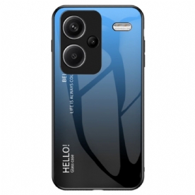 Case Hoesje Xiaomi Redmi Note 13 Pro Plus 5g Telefoonhoesje Gradiënt Gehard Glas