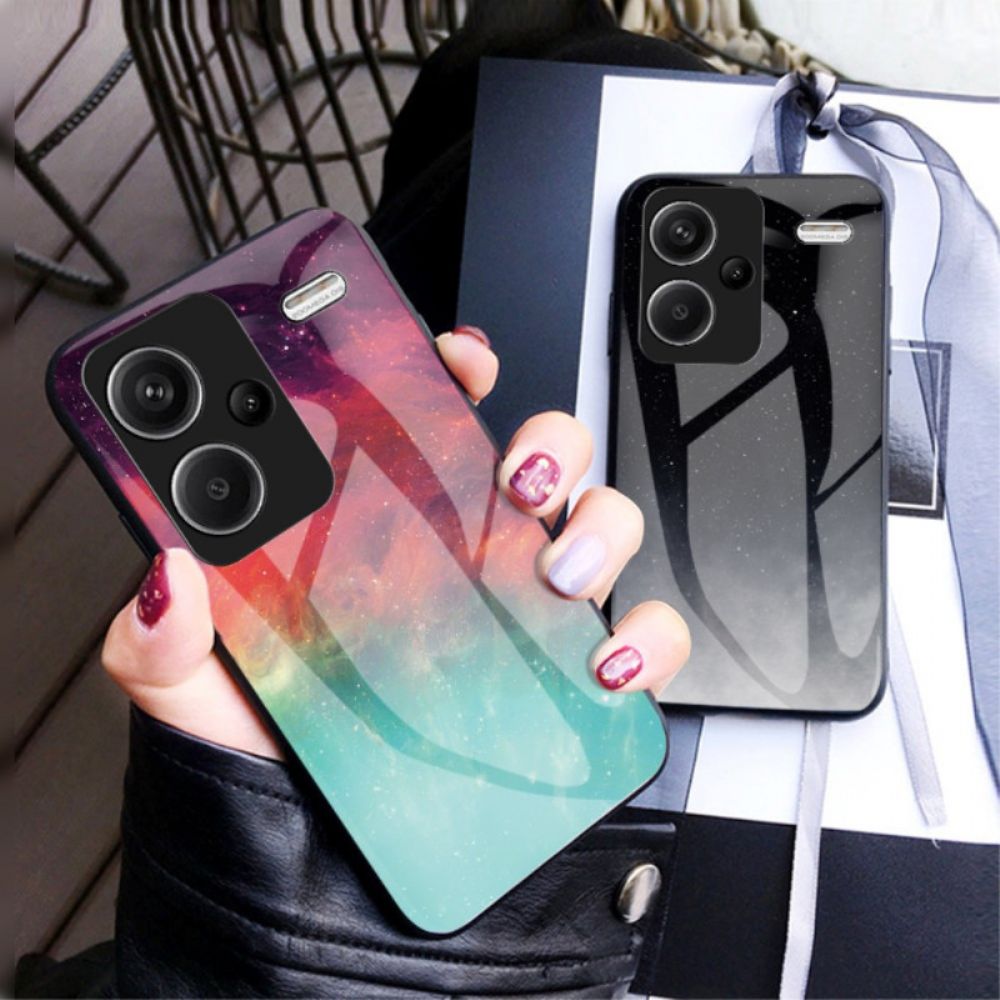 Cover Hoesje Xiaomi Redmi Note 13 Pro Plus 5g Telefoonhoesje Droom Sterrenhemel Gehard Glas