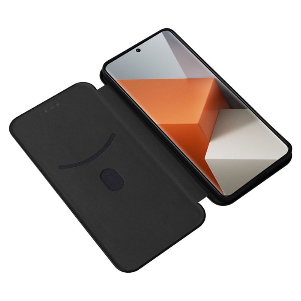 Folio-hoesje Xiaomi Redmi Note 13 Pro Plus 5g Koolstofvezel Bescherming Hoesje