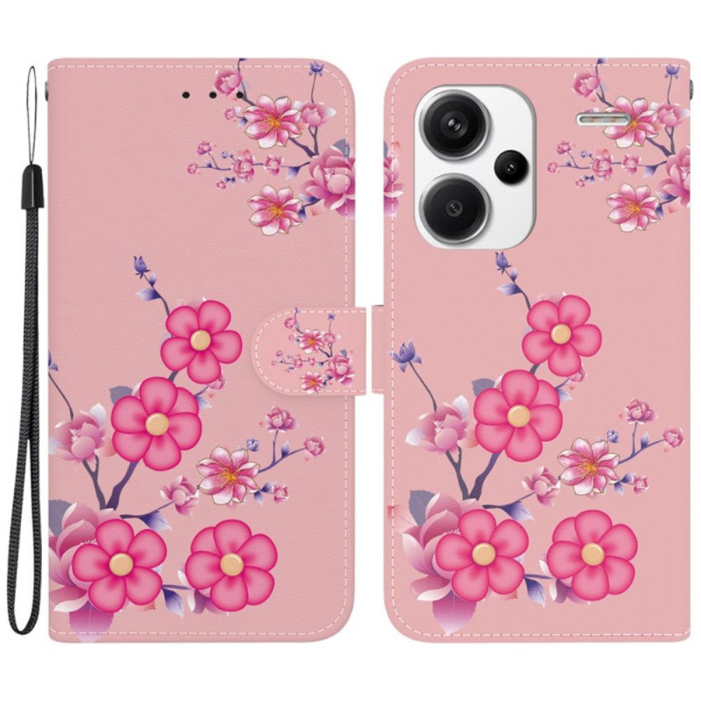 Folio-hoesje Xiaomi Redmi Note 13 Pro Plus 5g Sakura-band