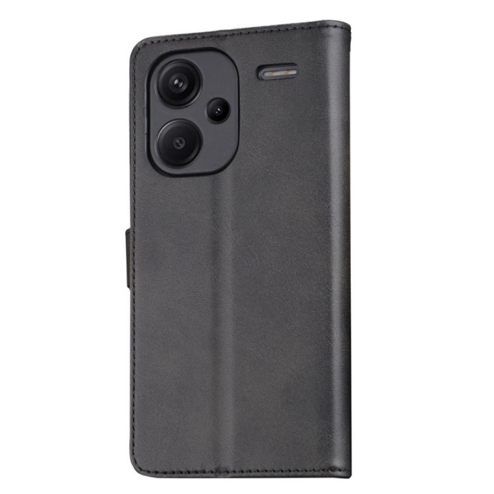 Folio-hoesje Xiaomi Redmi Note 13 Pro Plus 5g Telefoonhoesje Azns Ledereffect