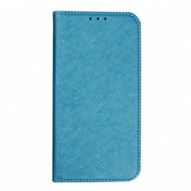 Folio-hoesje Xiaomi Redmi Note 13 Pro Plus 5g Telefoonhoesje Kruistextuur