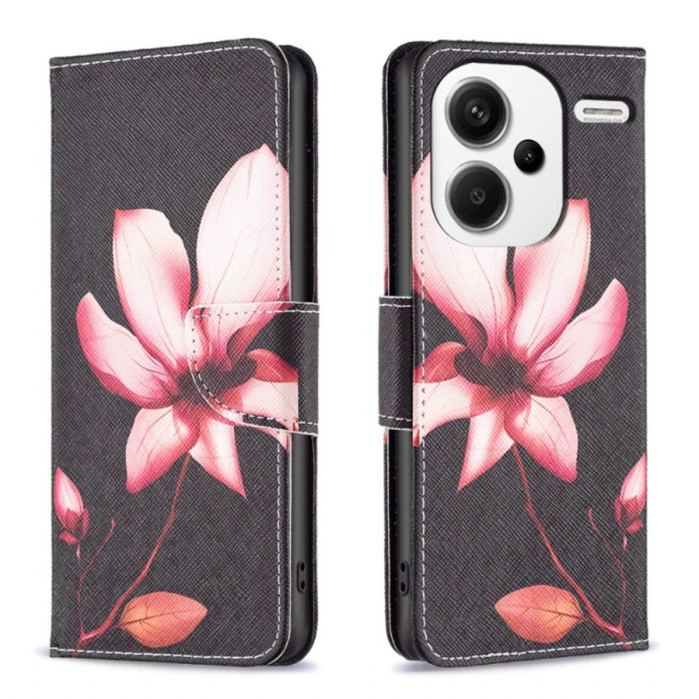 Folio-hoesje Xiaomi Redmi Note 13 Pro Plus 5g Telefoonhoesje Lotus