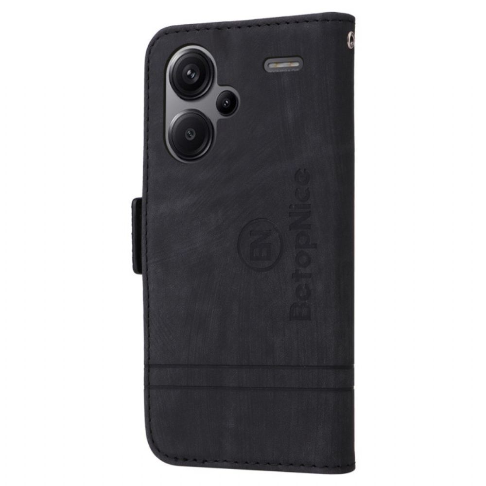 Leren Hoesje Voor Xiaomi Redmi Note 13 Pro Plus 5g Betopnice