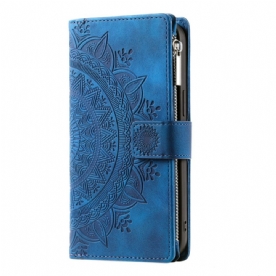 Leren Hoesje Voor Xiaomi Redmi Note 13 Pro Plus 5g Portemonnee Met Mandala-band