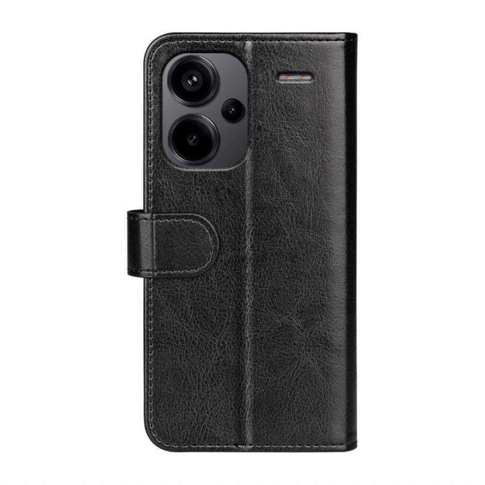 Leren Hoesje Xiaomi Redmi Note 13 Pro Plus 5g Vintage Kunstleer Bescherming Hoesje