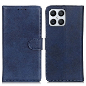 Folio-hoesje voor Honor X8 Retro Leereffect Mat