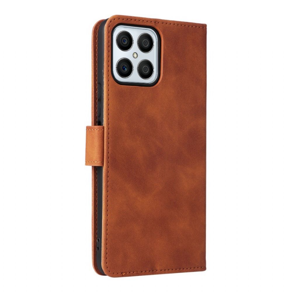 Folio-hoesje voor Honor X8 Skin-touch-gevoel