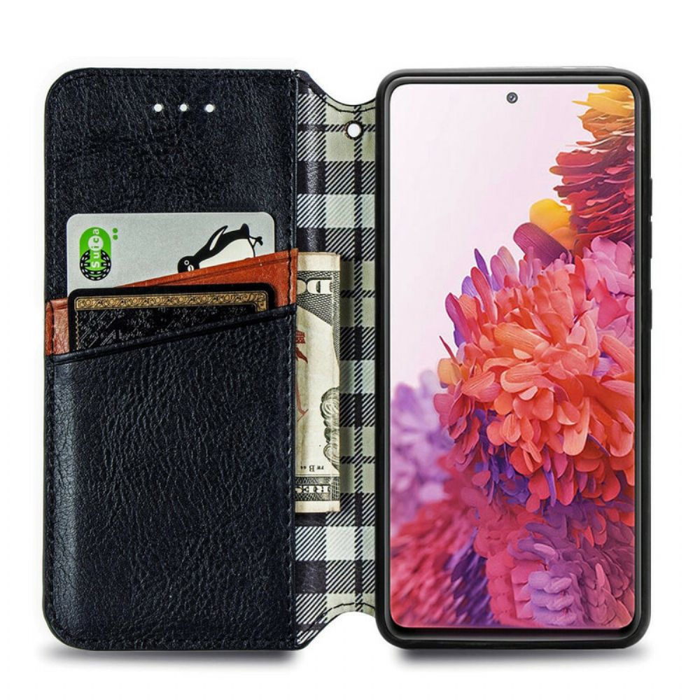 Bescherming Hoesje voor Samsung Galaxy S20 FE Folio-hoesje Diamant Textuur Kunstleer