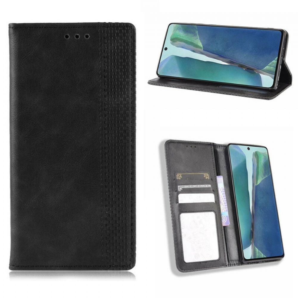 Bescherming Hoesje voor Samsung Galaxy S20 FE Folio-hoesje Vintage Gestileerd Leereffect