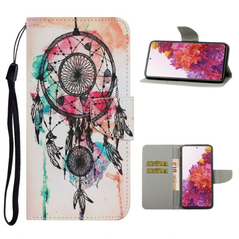 Flip Case voor Samsung Galaxy S20 FE Dreamcatcher Aquarel