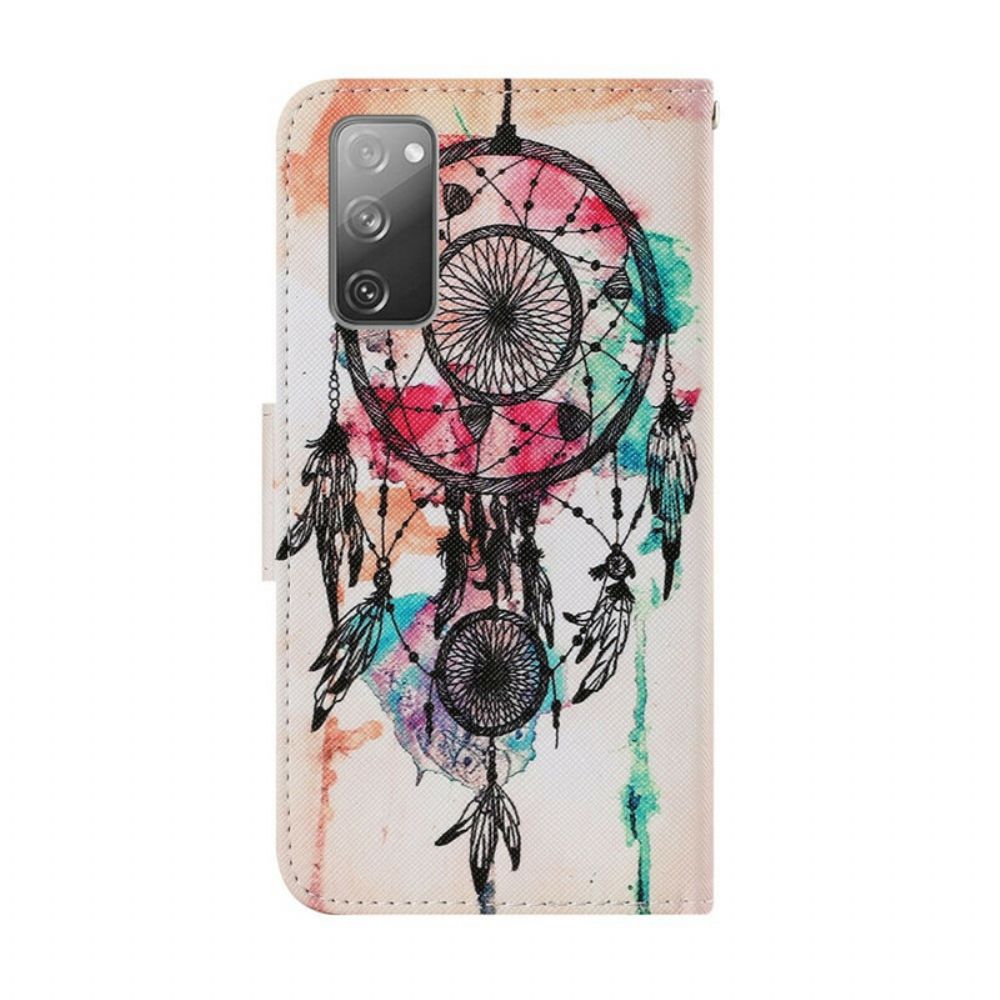 Flip Case voor Samsung Galaxy S20 FE Dreamcatcher Aquarel