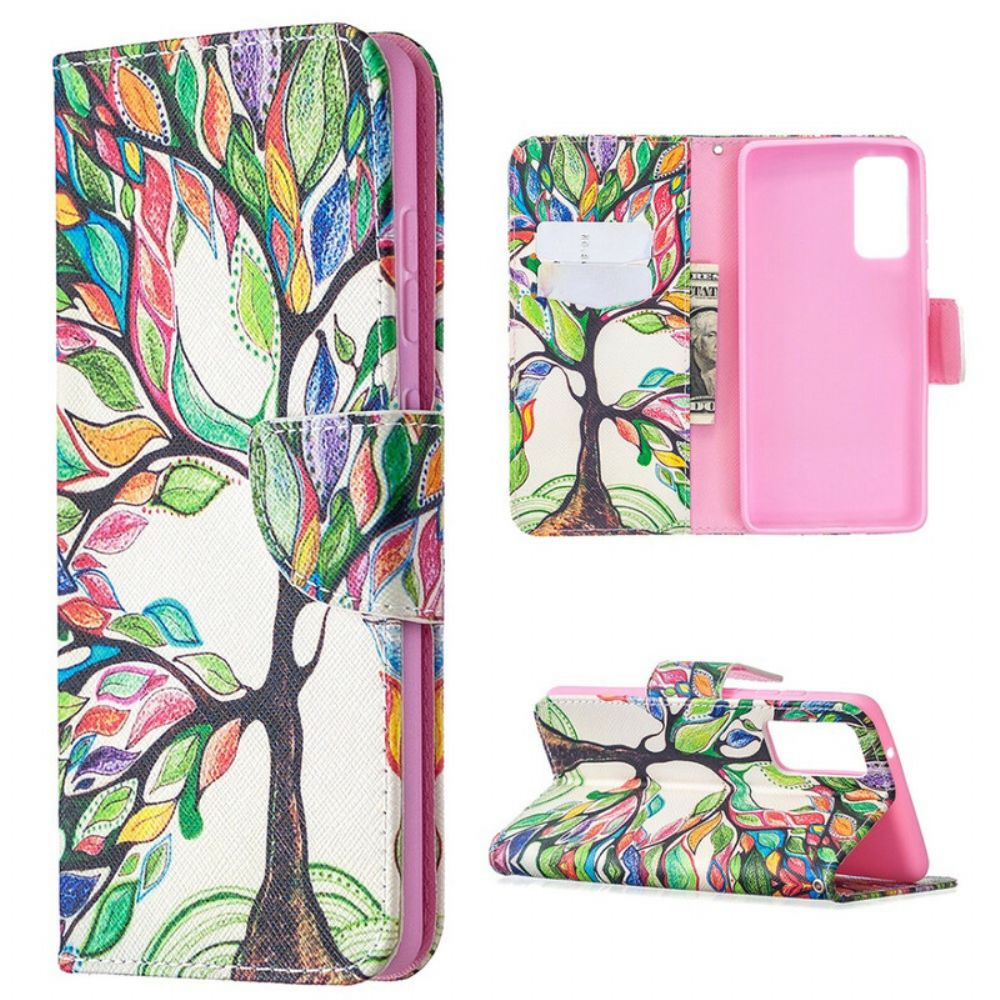 Flip Case voor Samsung Galaxy S20 FE Gekleurde Boom