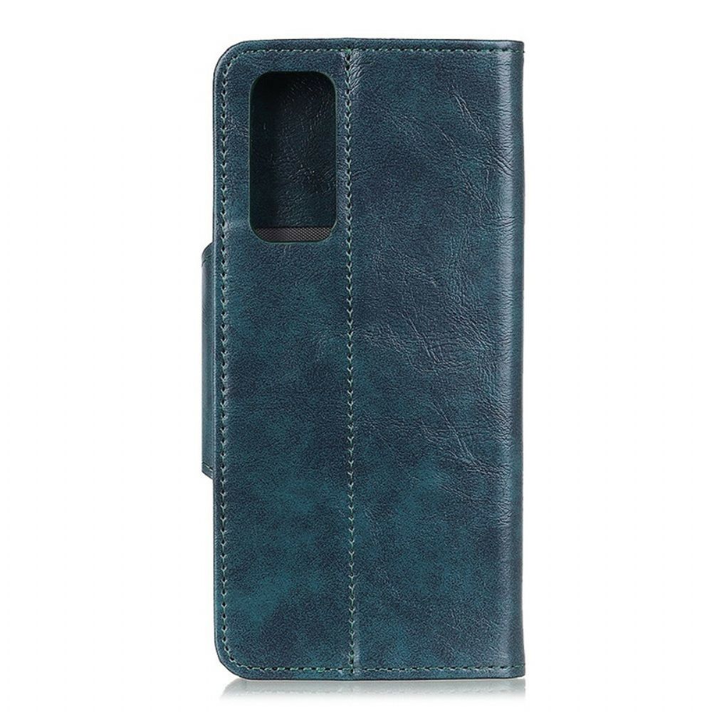 Flip Case voor Samsung Galaxy S20 FE Glanzend Imitatieleer Khazneh