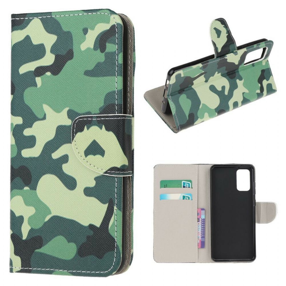 Flip Case voor Samsung Galaxy S20 FE Militaire Camouflage