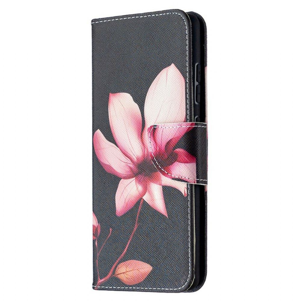 Flip Case voor Samsung Galaxy S20 FE Roze Bloem