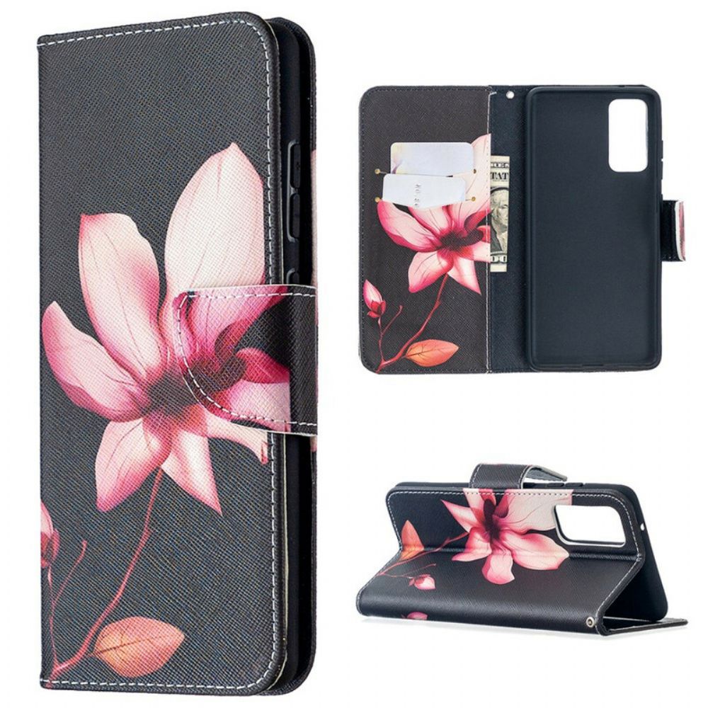 Flip Case voor Samsung Galaxy S20 FE Roze Bloem