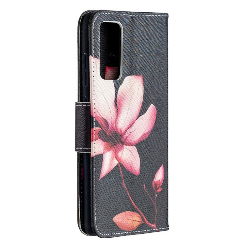 Flip Case voor Samsung Galaxy S20 FE Roze Bloem