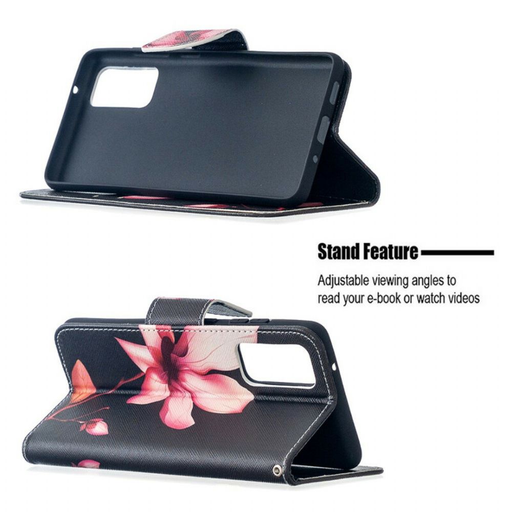 Flip Case voor Samsung Galaxy S20 FE Roze Bloem