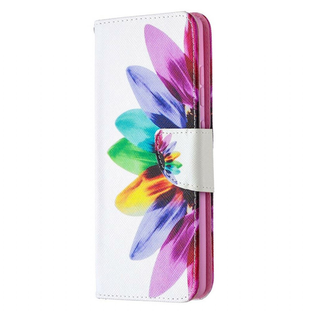 Folio-hoesje voor Samsung Galaxy S20 FE Aquarel Bloem