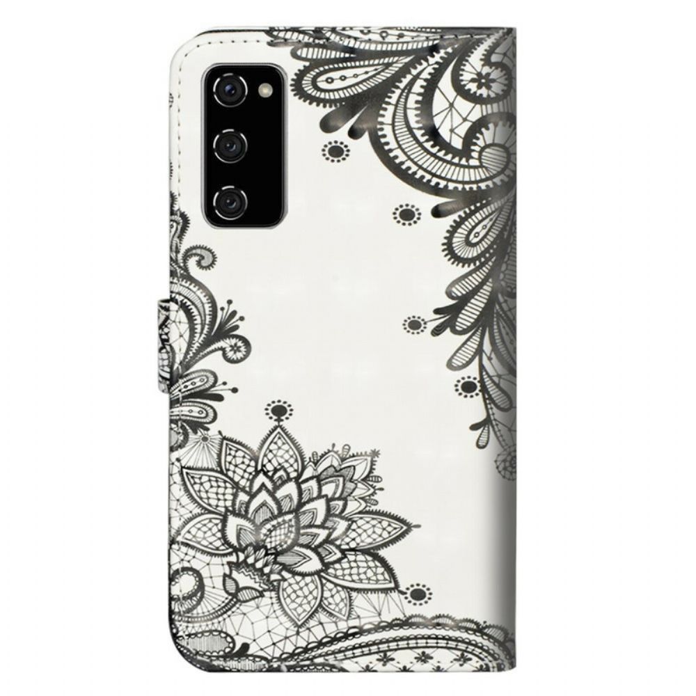 Folio-hoesje voor Samsung Galaxy S20 FE Chique Kant