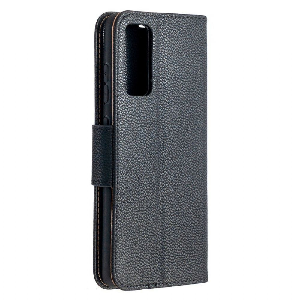 Folio-hoesje voor Samsung Galaxy S20 FE Flip Case Litchi Flap Schuin