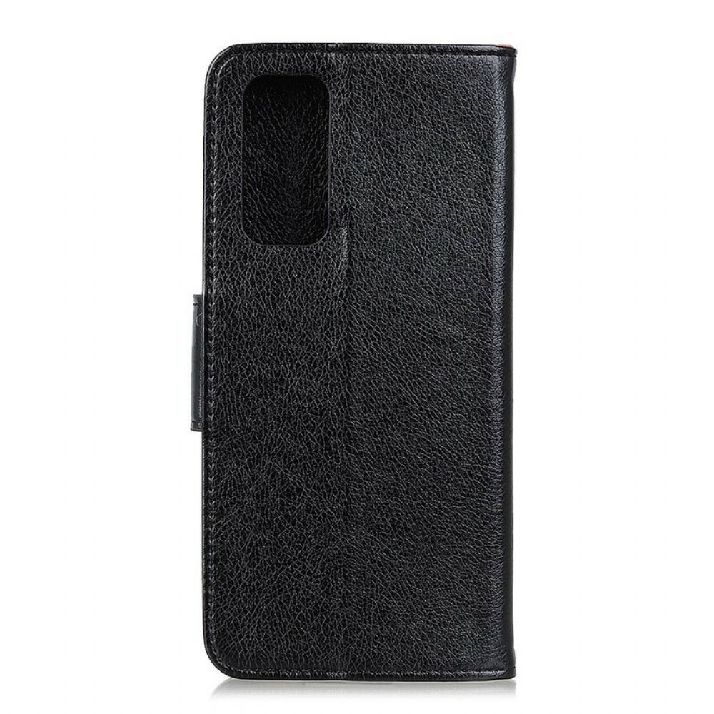 Folio-hoesje voor Samsung Galaxy S20 FE Gesplitst Nappaleer