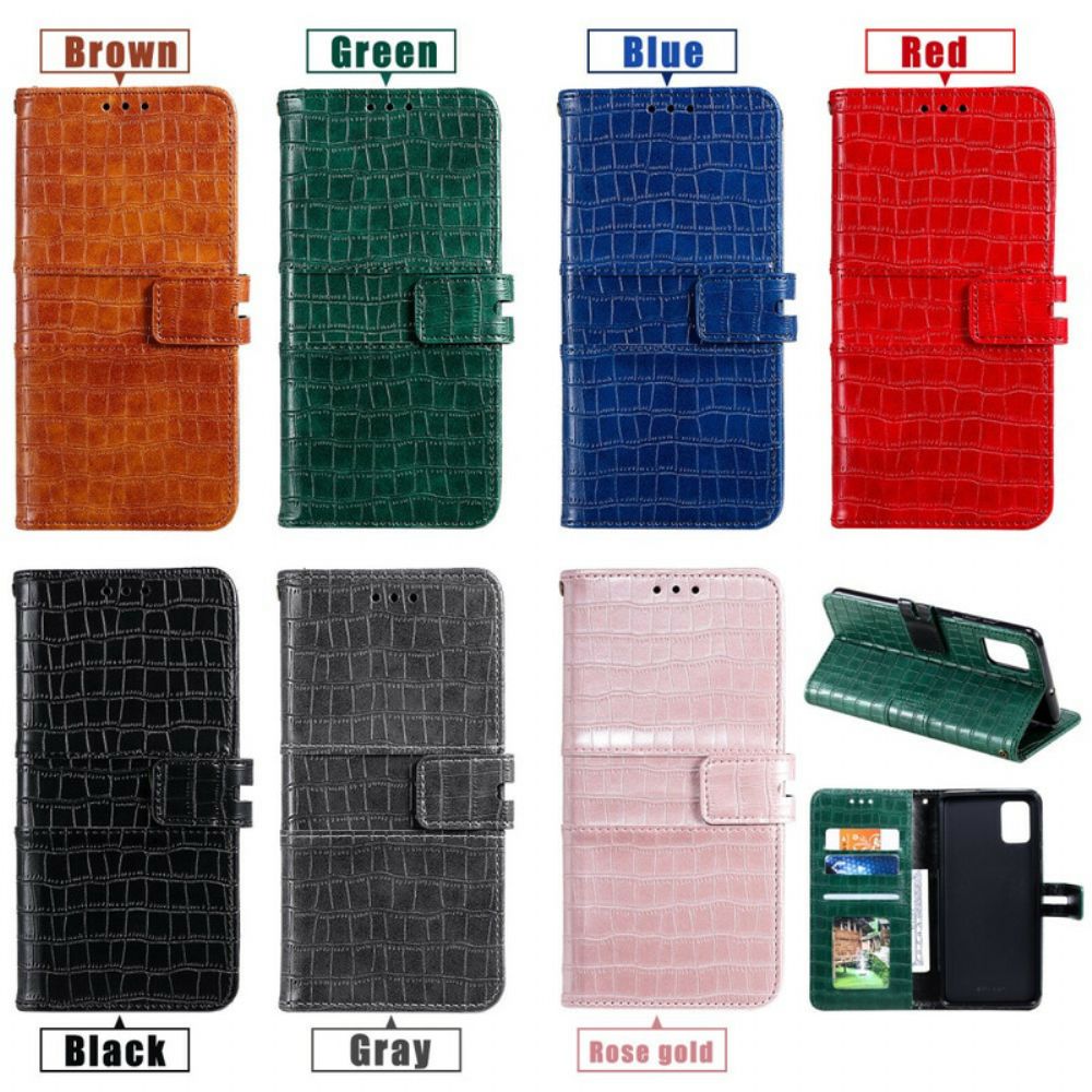 Folio-hoesje voor Samsung Galaxy S20 FE Helemaal Croc