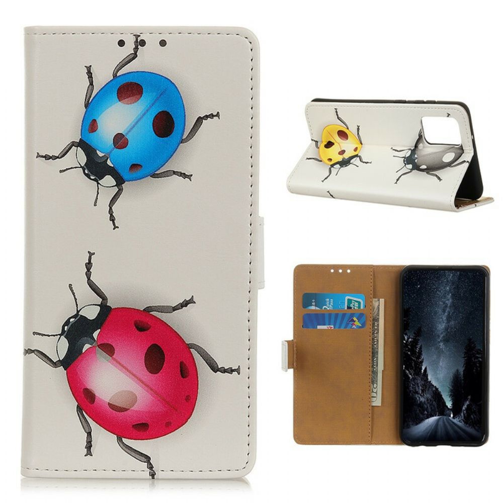 Folio-hoesje voor Samsung Galaxy S20 FE Lieveheersbeestjes