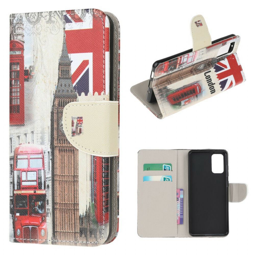 Folio-hoesje voor Samsung Galaxy S20 FE Londen Leven