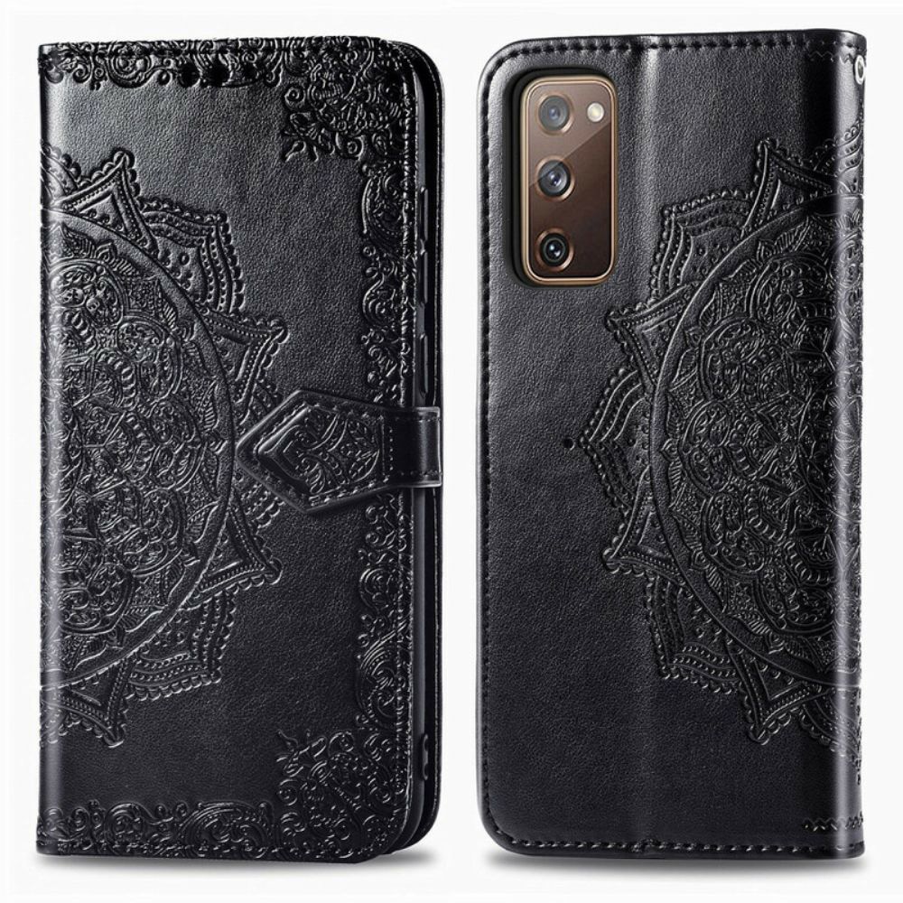 Folio-hoesje voor Samsung Galaxy S20 FE Mandala Van Middelbare Leeftijd